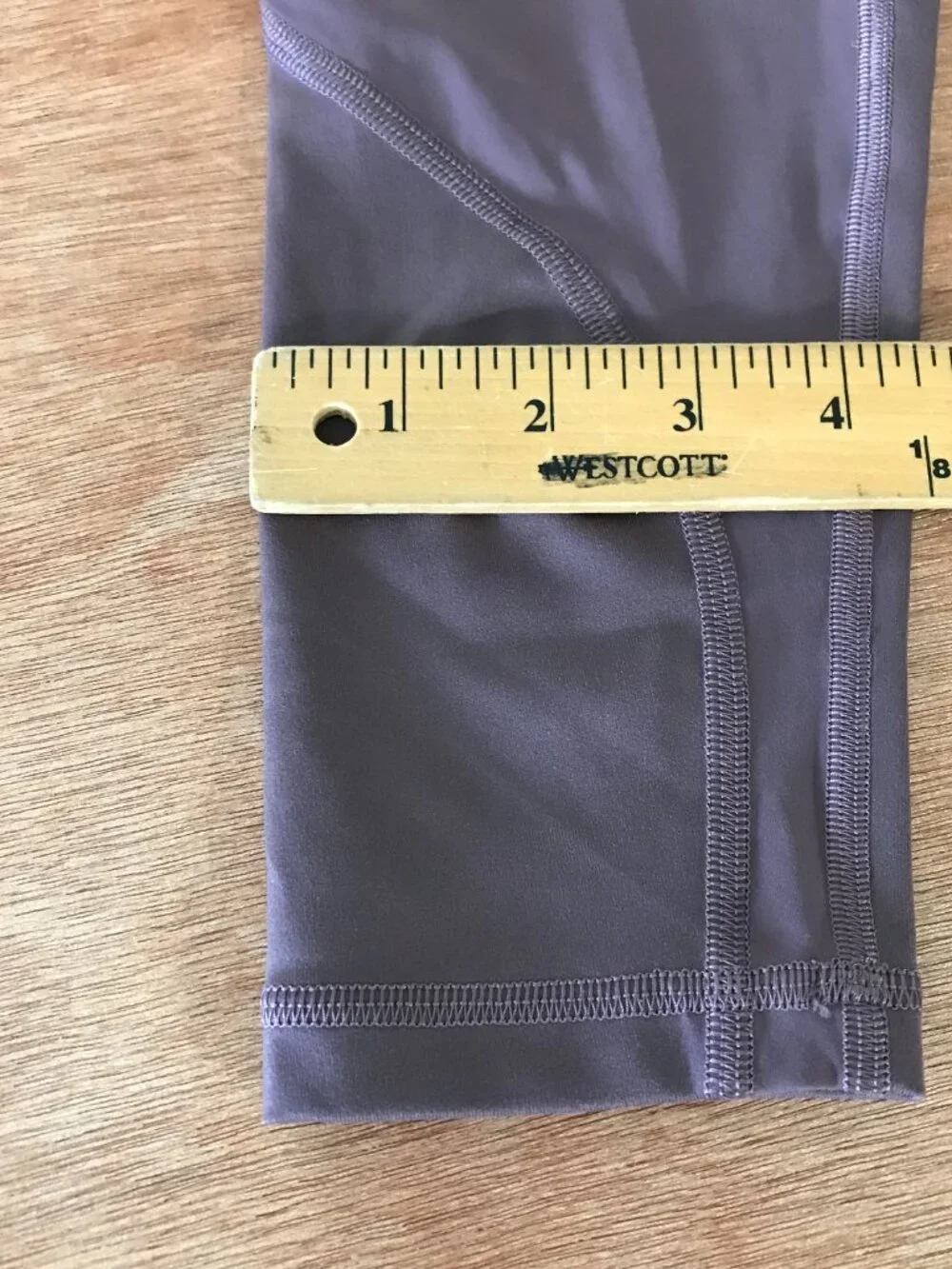 Lululemon City Core Tight Athletic Leggings Women 6 Purple Curved Seams Pocket
